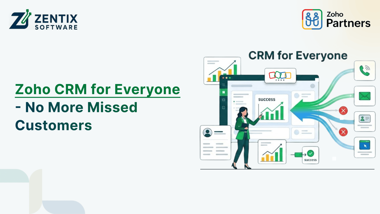 Zoho CRM for Everyone: No More Missed Customers